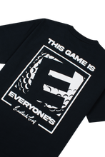 Load image into Gallery viewer, EGMH2101-OVERSIZED HEAVY GRAPHIC TEE-E IS FOR EVERYONE_BLACK_Detail 1