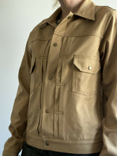 Load image into Gallery viewer, Lightweight Selvedge Khaki Trucker Jacket