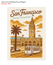 Load image into Gallery viewer, 68f6623ec600065f8f92bc31_retroferrybuildingtravelpostermagnet_1774730832900.png