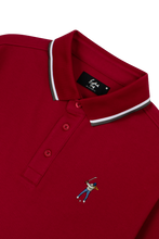 Load image into Gallery viewer, EGMS2022-Tip Pique Polo-Red_Detail 2