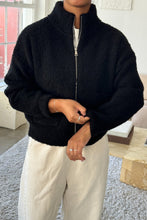 Load image into Gallery viewer, Black Louie Sweater Jacket