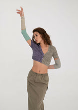 Load image into Gallery viewer, PUZZLE CROP CARDIGAN-1