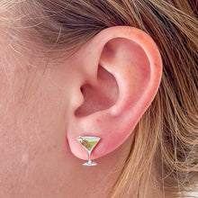 Load image into Gallery viewer, Martini Enamel Earrings