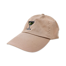 Load image into Gallery viewer, Tan Martini Embroidered Hat