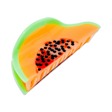 Load image into Gallery viewer, Large Papaya Hair Claw Clip