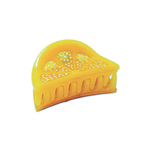 Load image into Gallery viewer, Mini Lemon Slice Hair Claw Clip