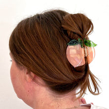 Load image into Gallery viewer, Midi Peach Hair Claw Clip