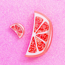 Load image into Gallery viewer, Mini Grapefruit Slice Hair Claw Clip
