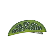 Load image into Gallery viewer, Lime Slice Alligator Hair Clip