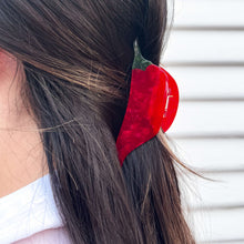 Load image into Gallery viewer, Midi Chili Pepper Hair Claw Clip