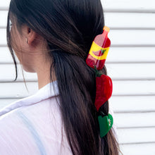 Load image into Gallery viewer, Large Hot Sauce Hair Claw Clip