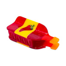 Load image into Gallery viewer, Large Hot Sauce Hair Claw Clip