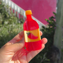 Load image into Gallery viewer, Large Hot Sauce Hair Claw Clip