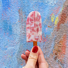 Load image into Gallery viewer, Large Strawberry Cream Paleta Hair Claw