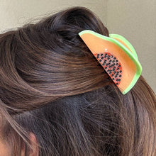 Load image into Gallery viewer, Large Papaya Hair Claw Clip