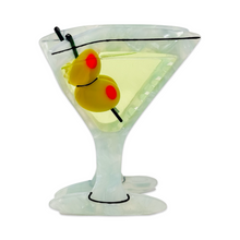 Load image into Gallery viewer, Large Martini Hair Claw Clip