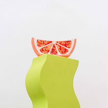 Load image into Gallery viewer, XL Grapefruit Slice Hair Claw Clip
