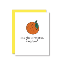 Load image into Gallery viewer, Orange Friendship Risograph Card