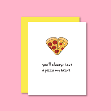 Load image into Gallery viewer, Pizza Heart Risograph Card