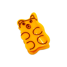Load image into Gallery viewer, Mini Yellow Gummy Bear Hair Claw Clip