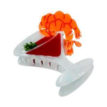 Load image into Gallery viewer, Large Shrimp Cocktail Hair Claw Clip
