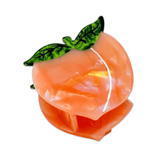 Load image into Gallery viewer, Midi Peach Hair Claw Clip