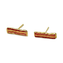 Load image into Gallery viewer, Bacon Enamel Earrings Jewelry Jenny Lemons