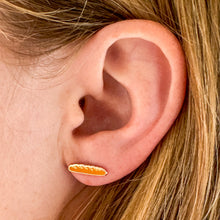 Load image into Gallery viewer, Baguette Enamel Earrings Jewelry Jenny Lemons