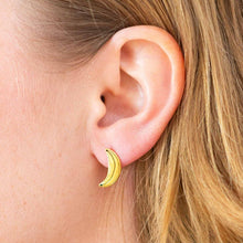 Load image into Gallery viewer, Banana Enamel Earrings Jewelry Jenny Lemons