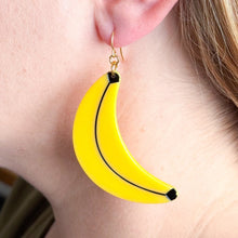 Load image into Gallery viewer, Big Banana Earrings Jewelry Jenny Lemons