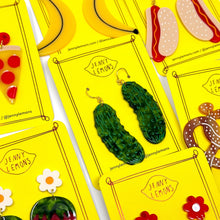 Load image into Gallery viewer, Big Pickle Earrings Jewelry Jenny Lemons