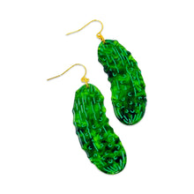Load image into Gallery viewer, Big Pickle Earrings Jewelry Jenny Lemons