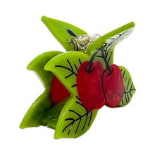 Load image into Gallery viewer, Large Cherries Hair Claw Clip