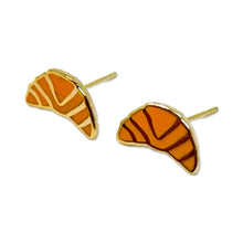 Load image into Gallery viewer, Croissant Enamel Earrings Jewelry Jenny Lemons