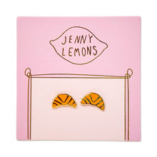 Load image into Gallery viewer, Croissant Enamel Earrings Jewelry Jenny Lemons