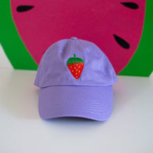 Load image into Gallery viewer, Embroidered Strawberry Hat Accessories Jenny Lemons
