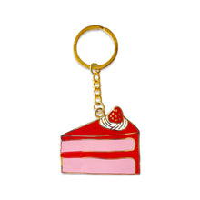 Load image into Gallery viewer, Enamel Cake Slice Keychain Accessories Jenny Lemons