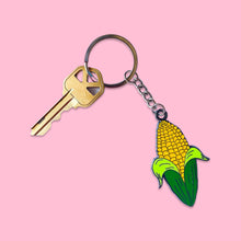 Load image into Gallery viewer, Enamel Corn Keychain Accessories Jenny Lemons