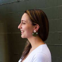 Load image into Gallery viewer, Frog and Flowers Acetate Earrings Jewelry Jenny Lemons