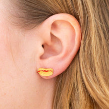 Load image into Gallery viewer, Hot Dog Enamel Earrings Jewelry Jenny Lemons
