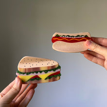 Load image into Gallery viewer, Hot Dog Hair Claw with all the Fixins Accessories Jenny Lemons