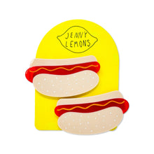 Load image into Gallery viewer, Hot Dog Hair Clip Set Accessories Jenny Lemons