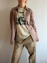 Load image into Gallery viewer, Mauve L-Sleeve Button Down Shirt