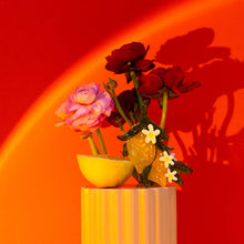 Load image into Gallery viewer, XL Lemon and Flowers Hair Claw Clip