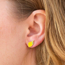 Load image into Gallery viewer, Lemon Enamel Earrings Jewelry Jenny Lemons