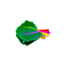 Load image into Gallery viewer, Mini Rainbow Chard Hair Claw Accessories Jenny Lemons