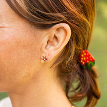 Load image into Gallery viewer, Mushroom Enamel Earrings Jewelry Jenny Lemons