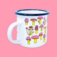 Load image into Gallery viewer, Mushrooms Enamel Mug Home Goods Jenny Lemons