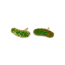Load image into Gallery viewer, Pickle Enamel Earrings Jewelry Jenny Lemons