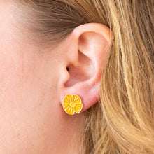 Load image into Gallery viewer, Poppy Enamel Earrings Jewelry Jenny Lemons